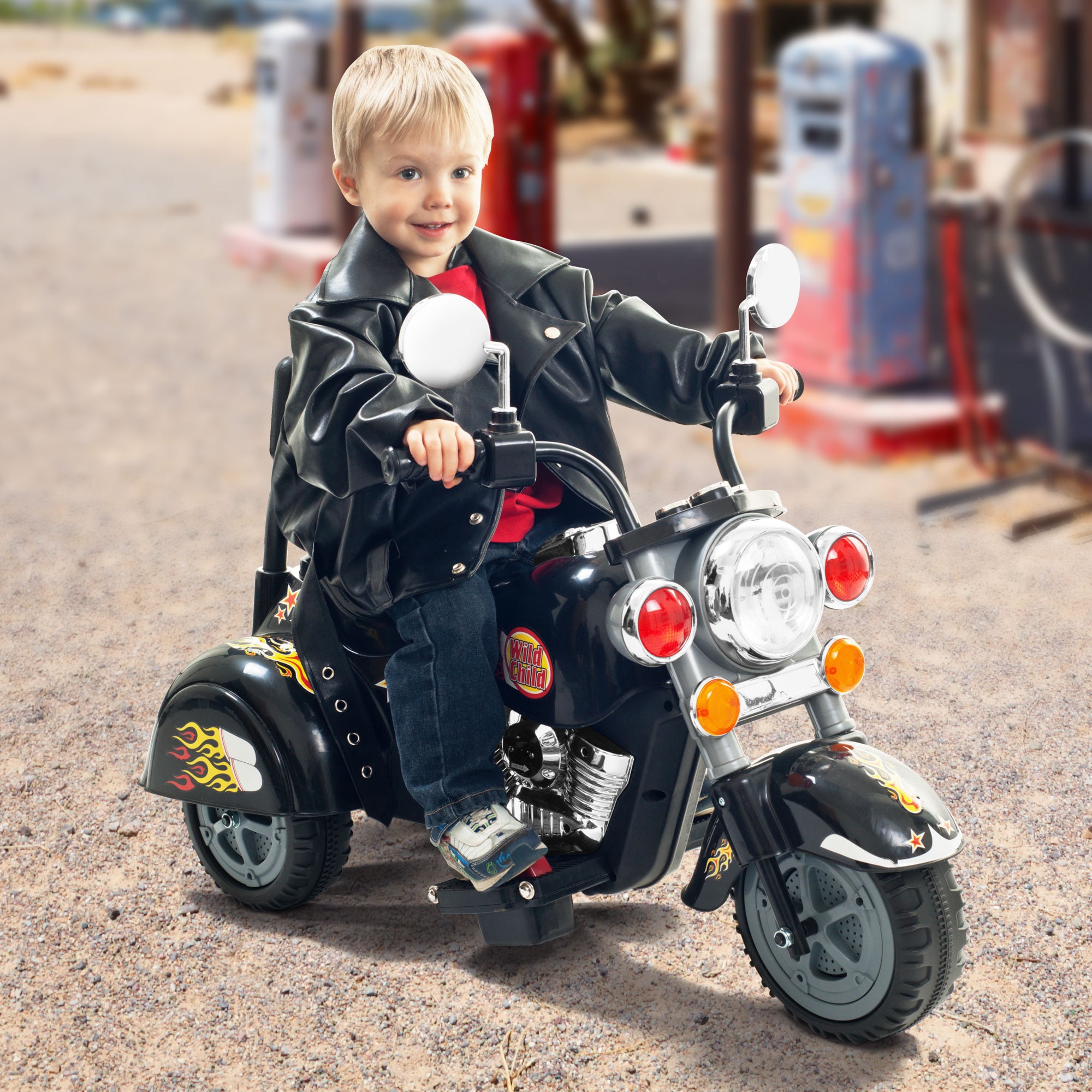 toy motorbike and rider