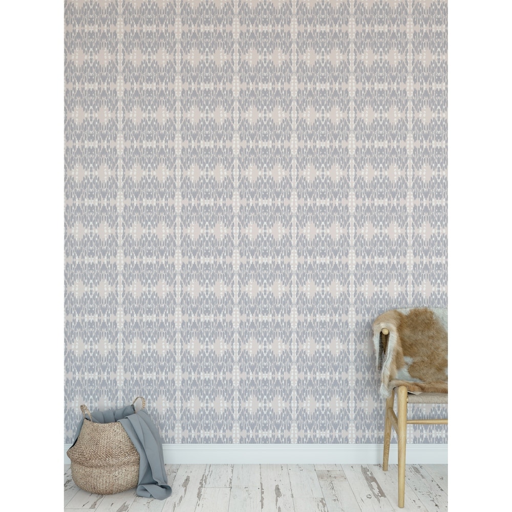 Kavka Designs POLKA DOT SUMMER GREY Peel and Stick Wallpaper By Hope Bainbridge (24 inch x 120 inch - Grey)