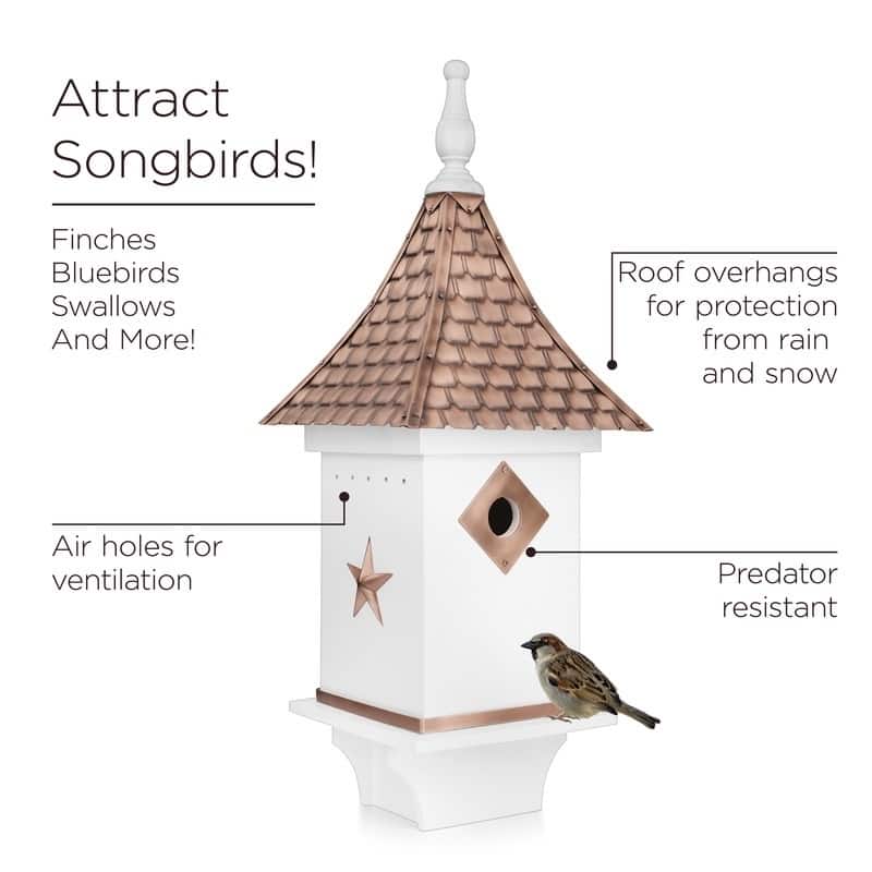 Negeri White Bird House with Pure Copper Roof by Havenside Home