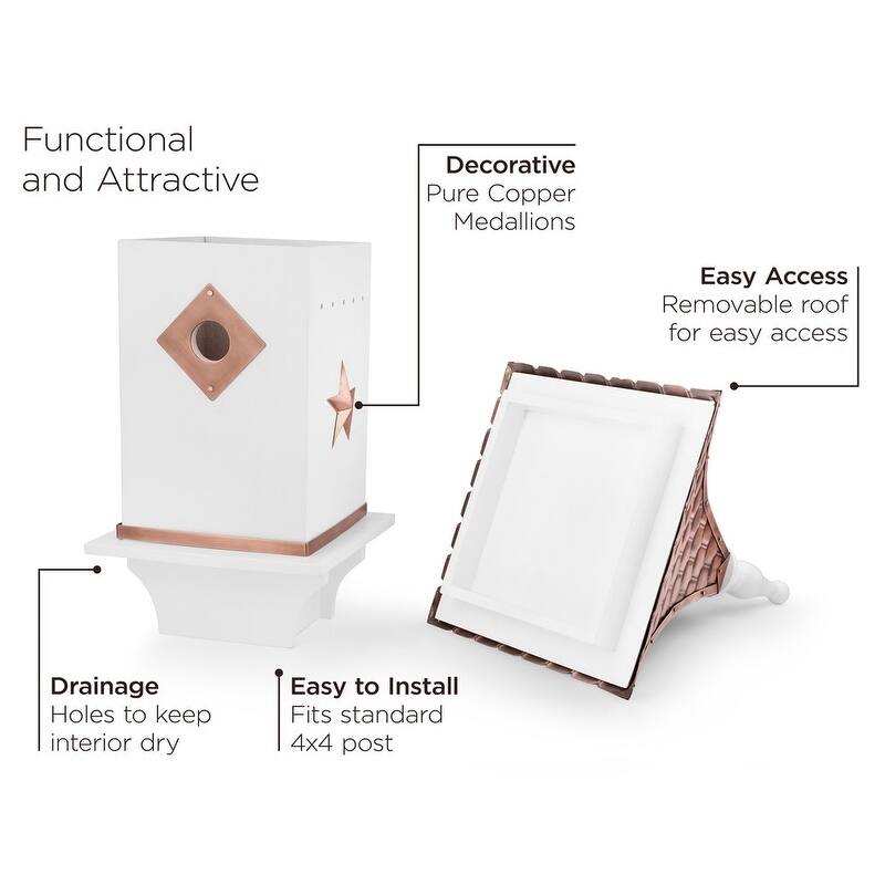 Negeri White Bird House with Pure Copper Roof by Havenside Home