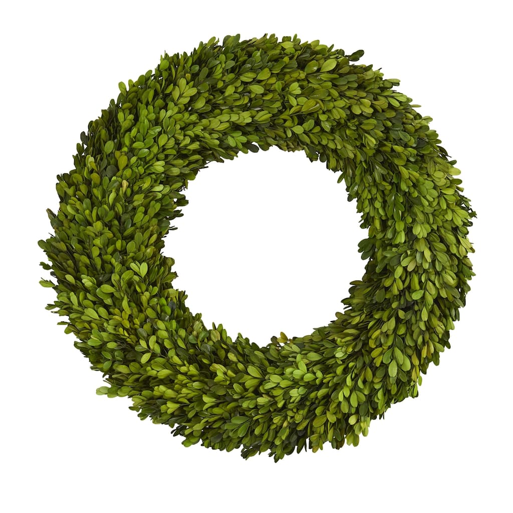 24" Preserved Boxwood Wreath