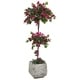 5' Bougainvillea Artificial Topiary Tree In White Planter - Bed Bath 