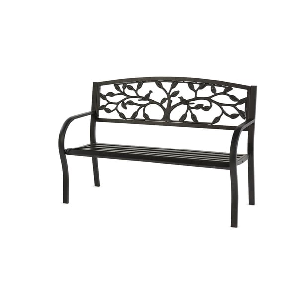 black metal garden bench sale