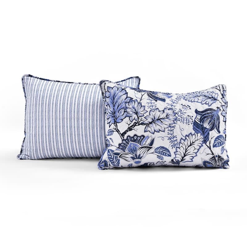 Lush Decor Cynthia Jacobean Cotton 3 Piece Quilt Set