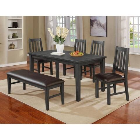 Best Master Furniture 6 Pieces Dining Set with Bench