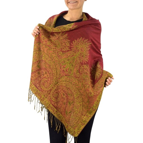 Printed pashmina shawl clearance