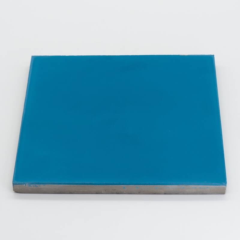 Handmade Solid Color in Blue Tile (Morocco)