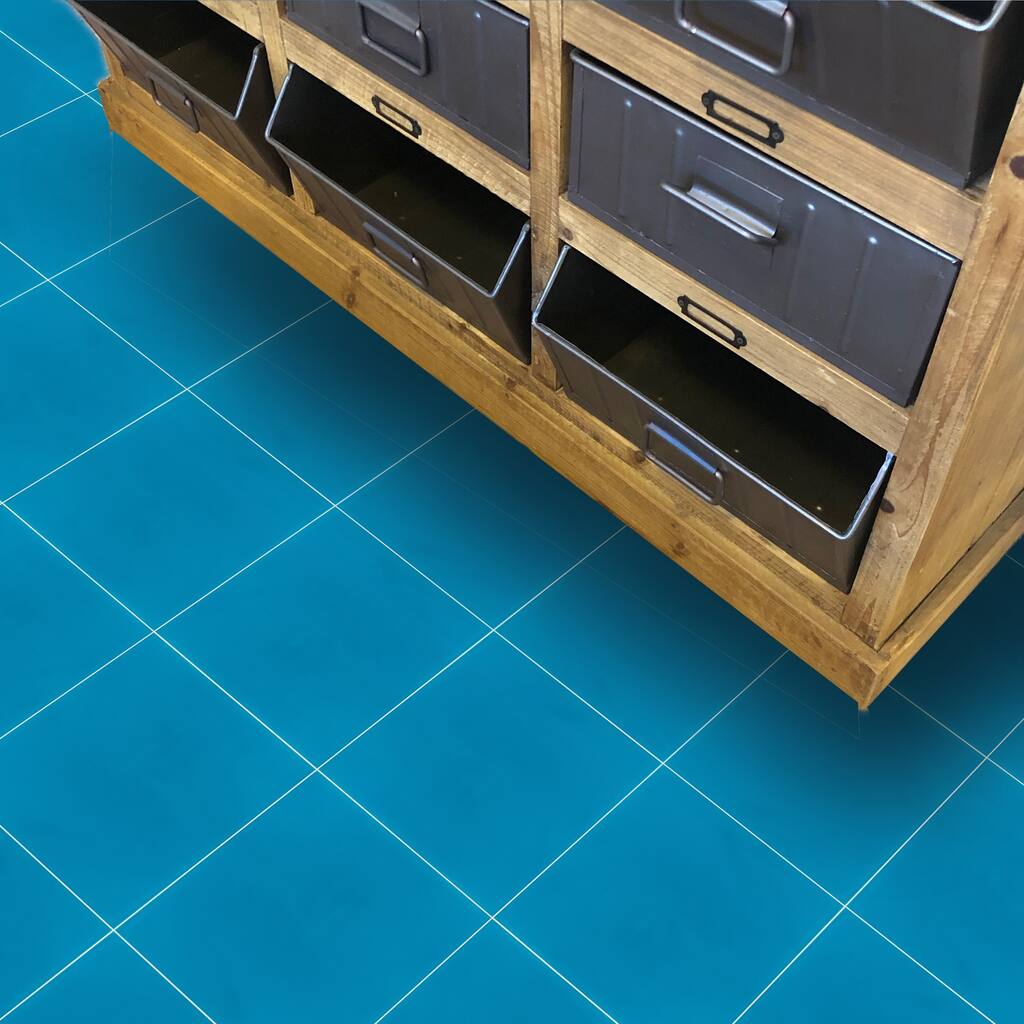 Handmade Solid Color in Blue Tile (Morocco)