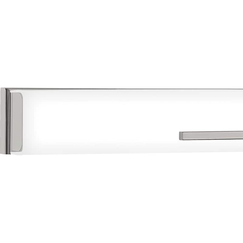 Quoizel Allison Brushed Nickel and Etched White Painted Bath LED Light