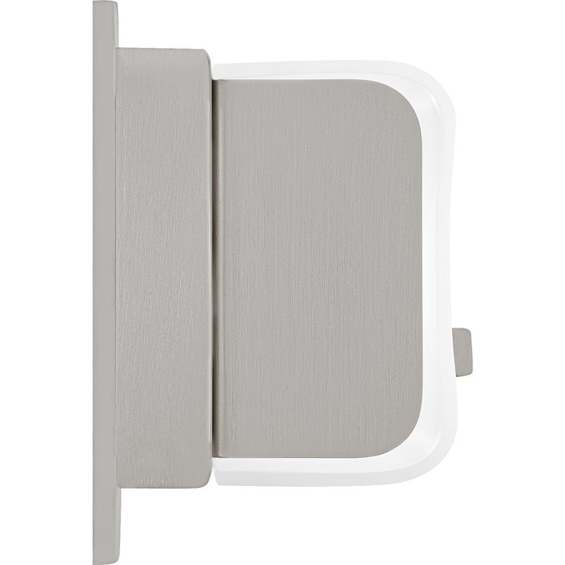 Quoizel Allison Brushed Nickel and Etched White Painted Bath LED Light