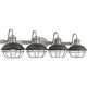 preview thumbnail 1 of 5, Carbon Loft Chadha Antique Polished Nickel 4-light Bath Light