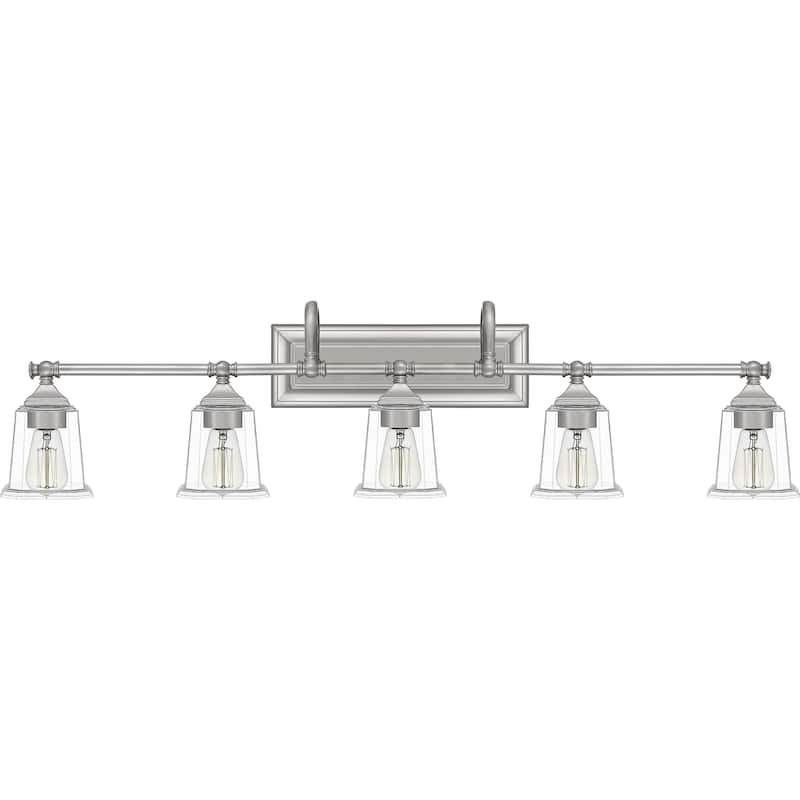 Copper Grove Soctra 5-light Silvertone Bath Light