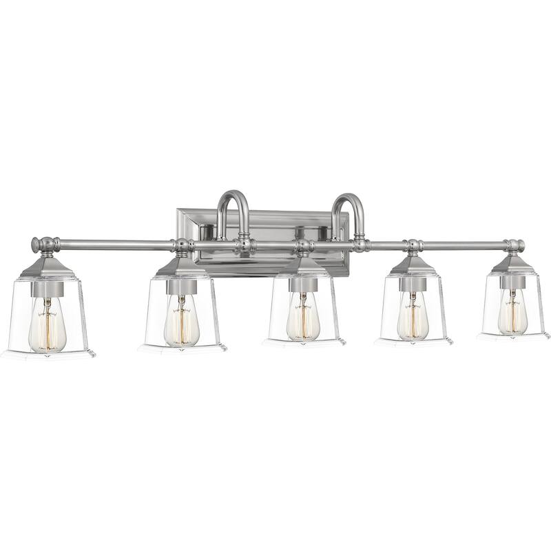 Copper Grove Soctra 5-light Silvertone Bath Light - Brushed Nickel