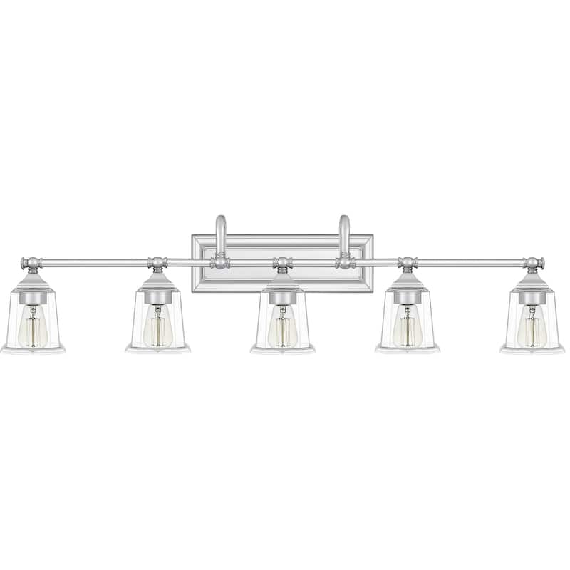 Copper Grove Soctra 5-light Silvertone Bath Light
