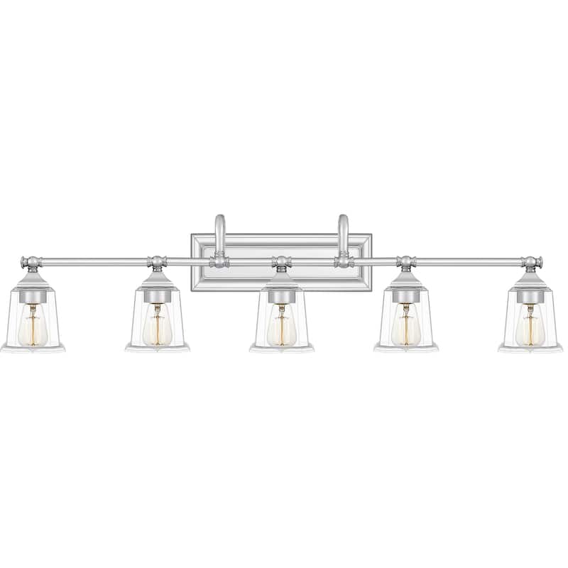 Copper Grove Soctra 5-light Silvertone Bath Light