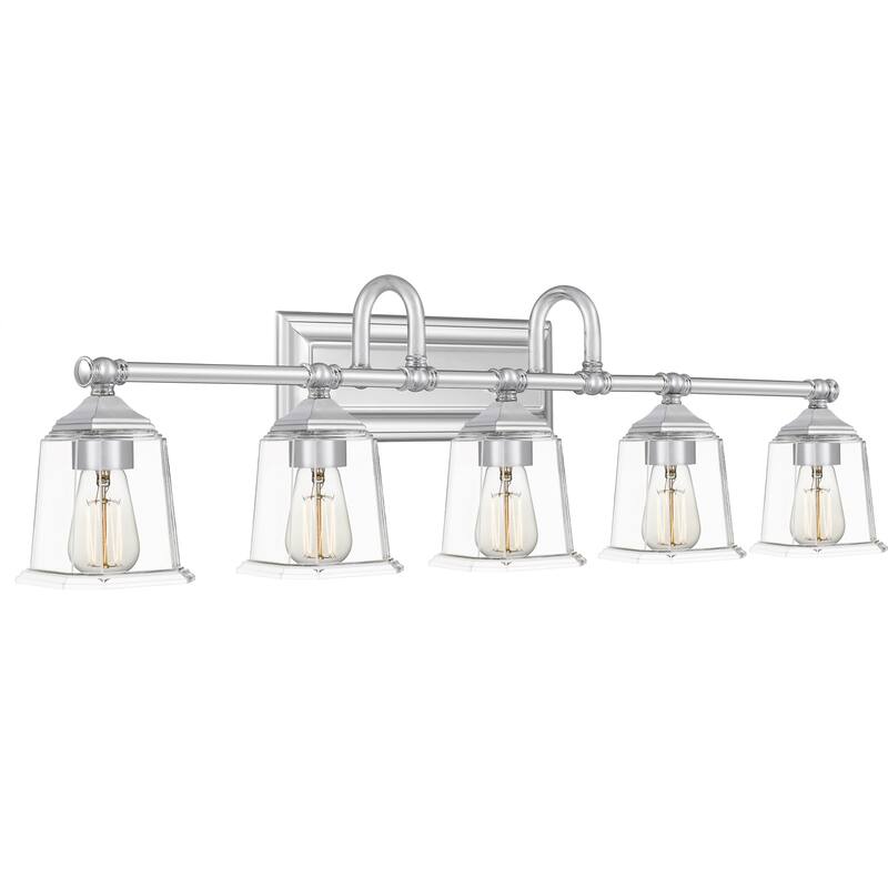 Copper Grove Soctra 5-light Silvertone Bath Light - Polished Chrome