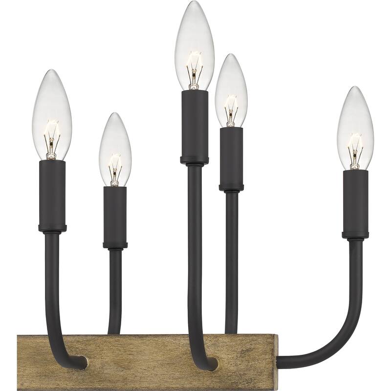 Quoizel Coda Matte Black 16-light Island Chandelier