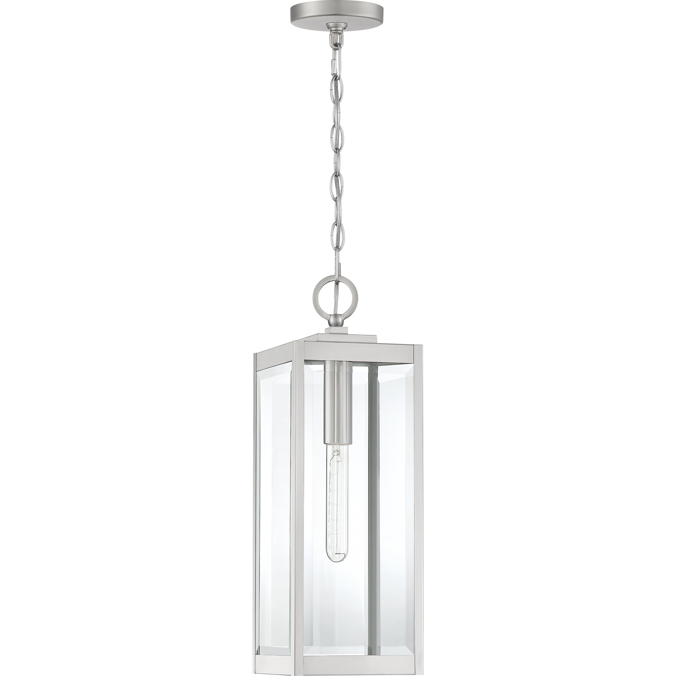 Okaba Clear Beveled Outdoor Hanging Light by Havenside Home - Picture 9 of 10
