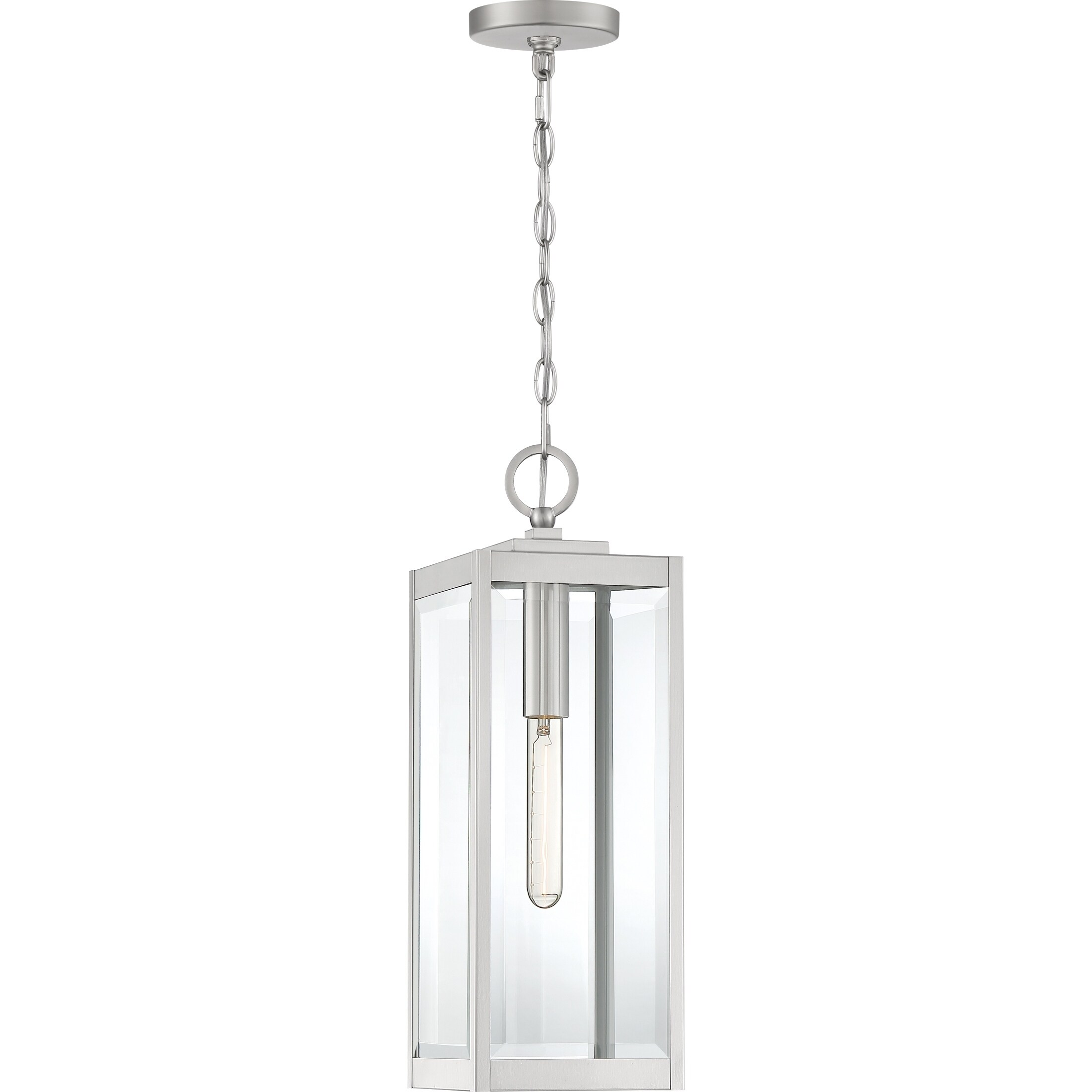 Okaba Clear Beveled Outdoor Hanging Light by Havenside Home - Picture 8 of 10