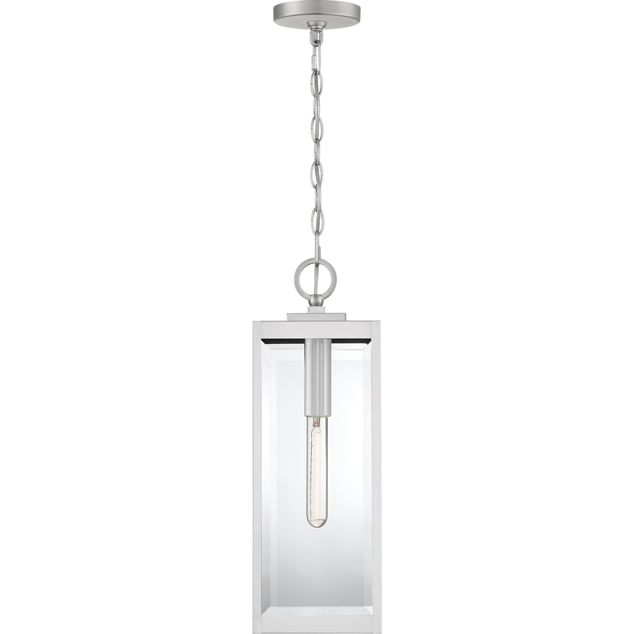 Okaba Clear Beveled Outdoor Hanging Light by Havenside Home - Picture 10 of 10