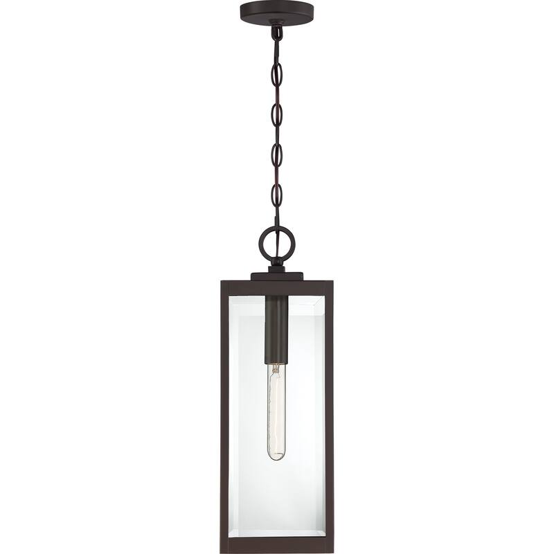 Okaba Clear Beveled Outdoor Hanging Light by Havenside Home