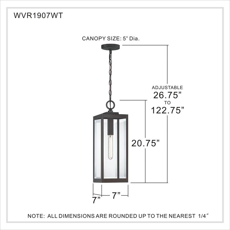 Okaba Clear Beveled Outdoor Hanging Light by Havenside Home