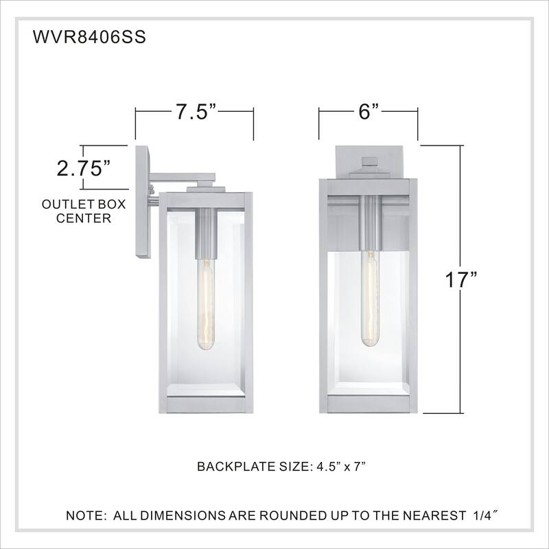 Rumadan Clear Beveled 1-light Outdoor Wall Lantern by Havenside Home