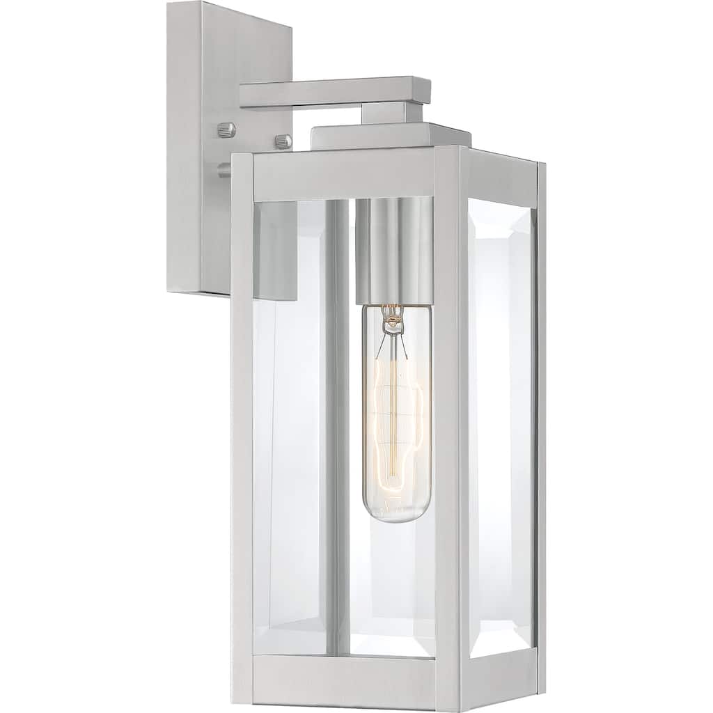 Quoizel Westover Clear Beveled Small 1-light Outdoor Wall Lantern