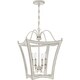preview thumbnail 2 of 5, Quoizel Summerford Antique White 4-light Foyer Pendant