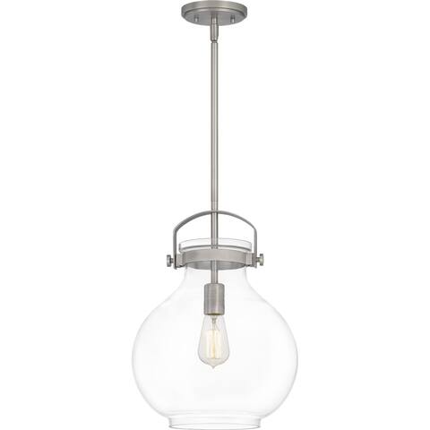 Quoizel Stella Clear 1-light Glass Mini Pendant
