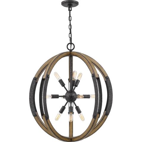 Quoizel Babaton Old Black 10-light Pendant