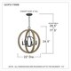 preview thumbnail 8 of 6, Quoizel Breitling Mottled Black 4-light Pendant