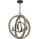 preview thumbnail 3 of 6, Quoizel Breitling Mottled Black 4-light Pendant