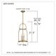 preview thumbnail 8 of 6, Quoizel Colonel Weathered Brass and Clear 3-light Mini Pendant