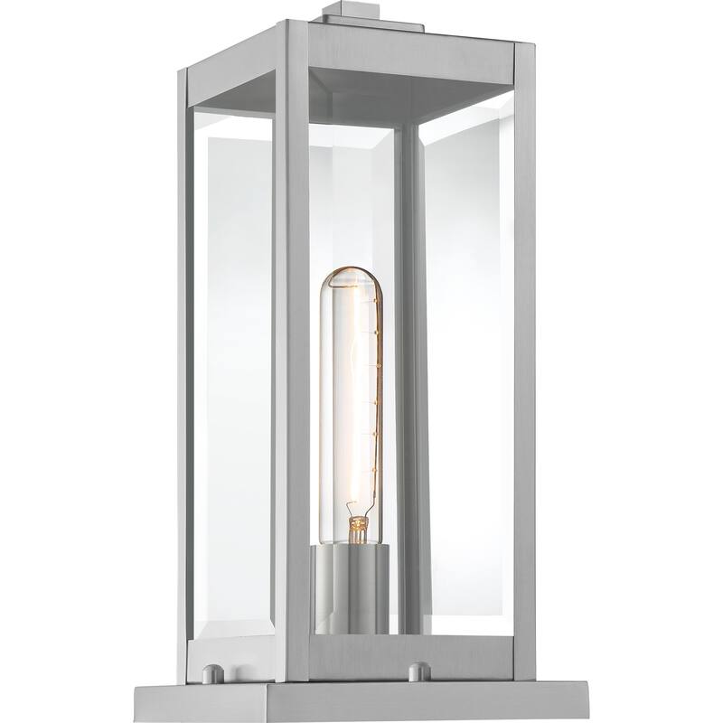 Rumadan Clear Seedy 1-light Outdoor Pier Base Lantern by Havenside Home