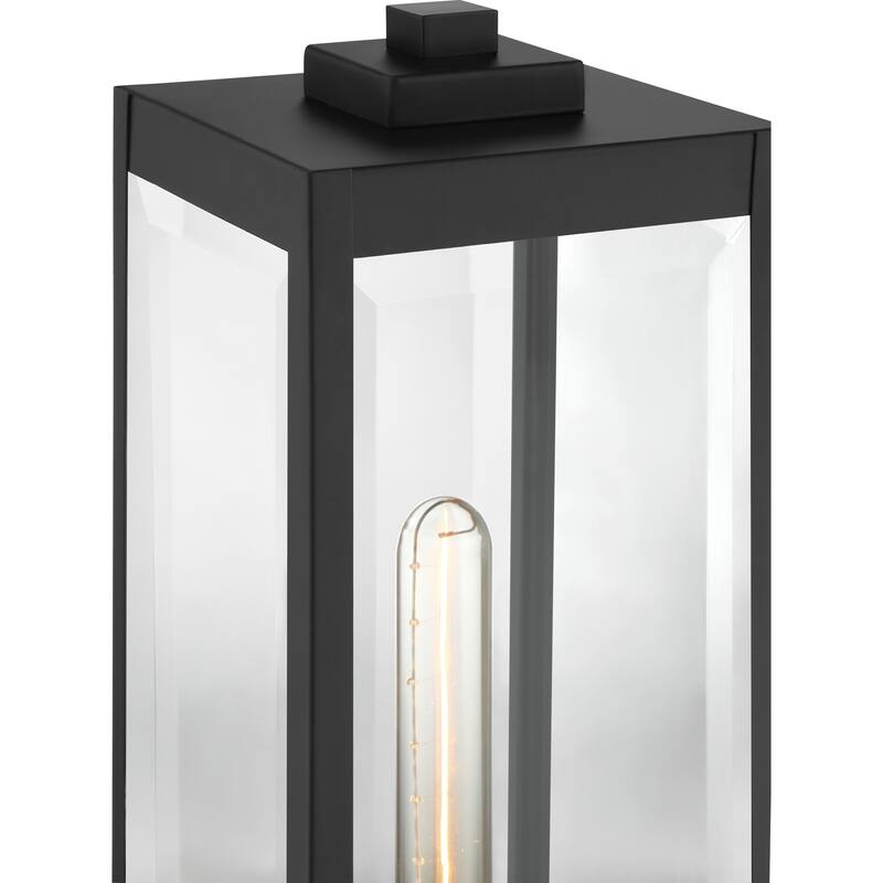Rumadan Clear Seedy 1-light Outdoor Pier Base Lantern by Havenside Home