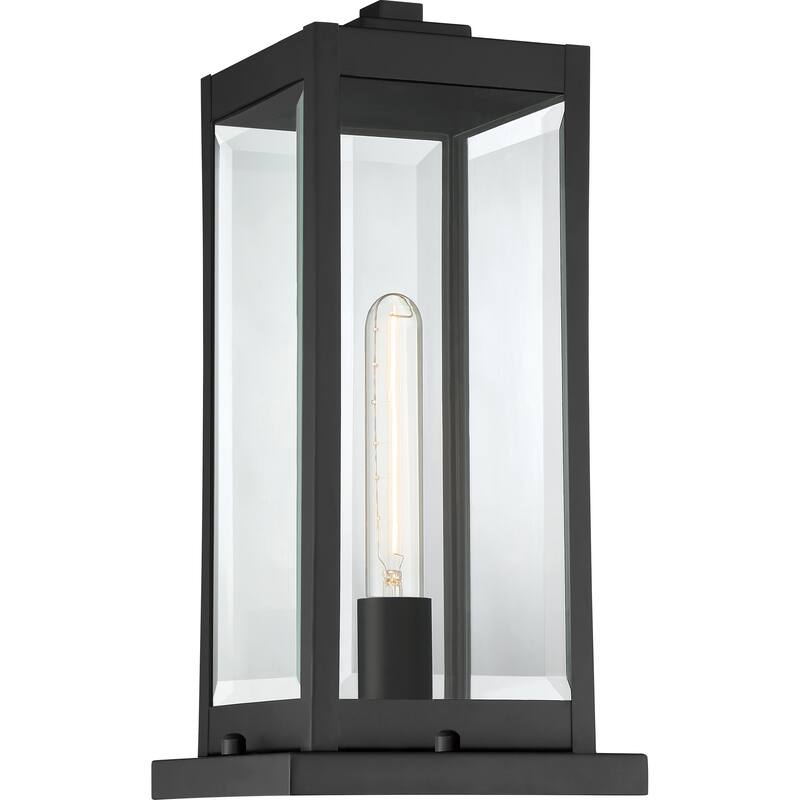 Rumadan Clear Seedy 1-light Outdoor Pier Base Lantern by Havenside Home