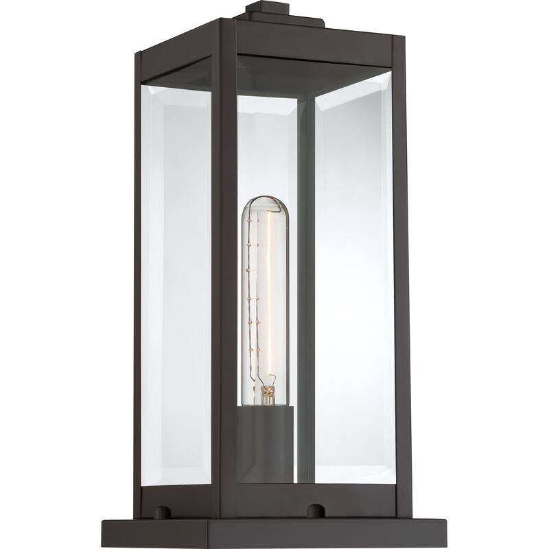 Rumadan Clear Seedy 1-light Outdoor Pier Base Lantern by Havenside Home