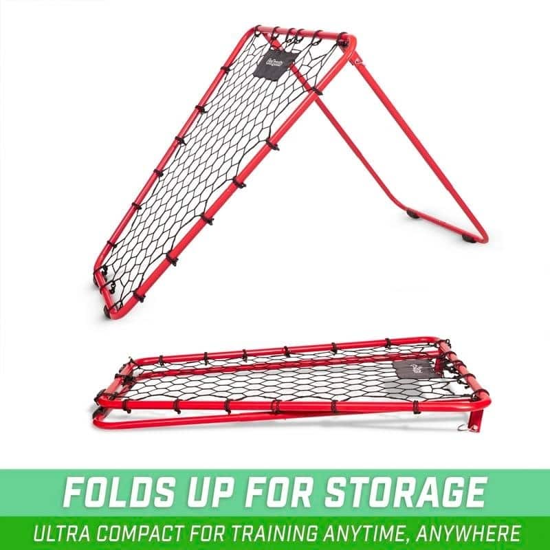 GoSports Basketball Rebounder with Adjustable Frame, Rubber Grip Feet and Sandbags | Portable Pass Back Training Aid