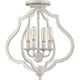 preview thumbnail 7 of 22, The Gray Barn Forde Abbey 4-light Semi-flush Mount