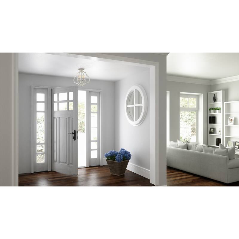 The Gray Barn Forde Abbey 4-light Semi-flush Mount