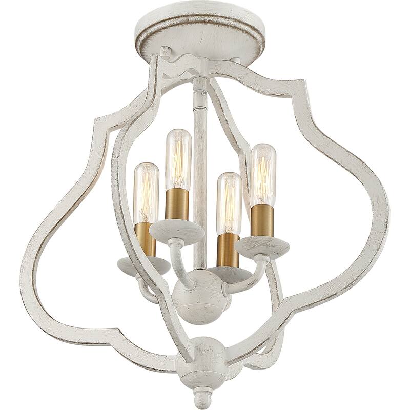 The Gray Barn Forde Abbey 4-light Semi-flush Mount