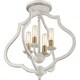 preview thumbnail 4 of 22, The Gray Barn Forde Abbey 4-light Semi-flush Mount