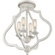 preview thumbnail 9 of 22, The Gray Barn Forde Abbey 4-light Semi-flush Mount
