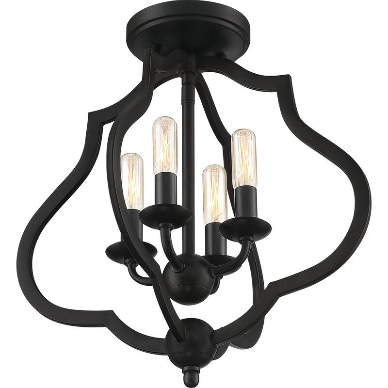 The Gray Barn Forde Abbey 4-light Semi-flush Mount