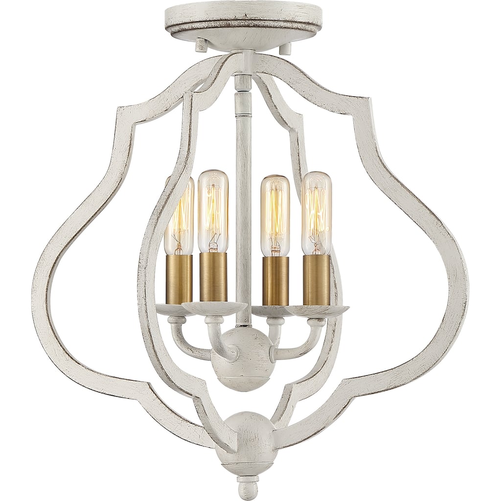 The Gray Barn Forde Abbey 4-light Semi-flush Mount