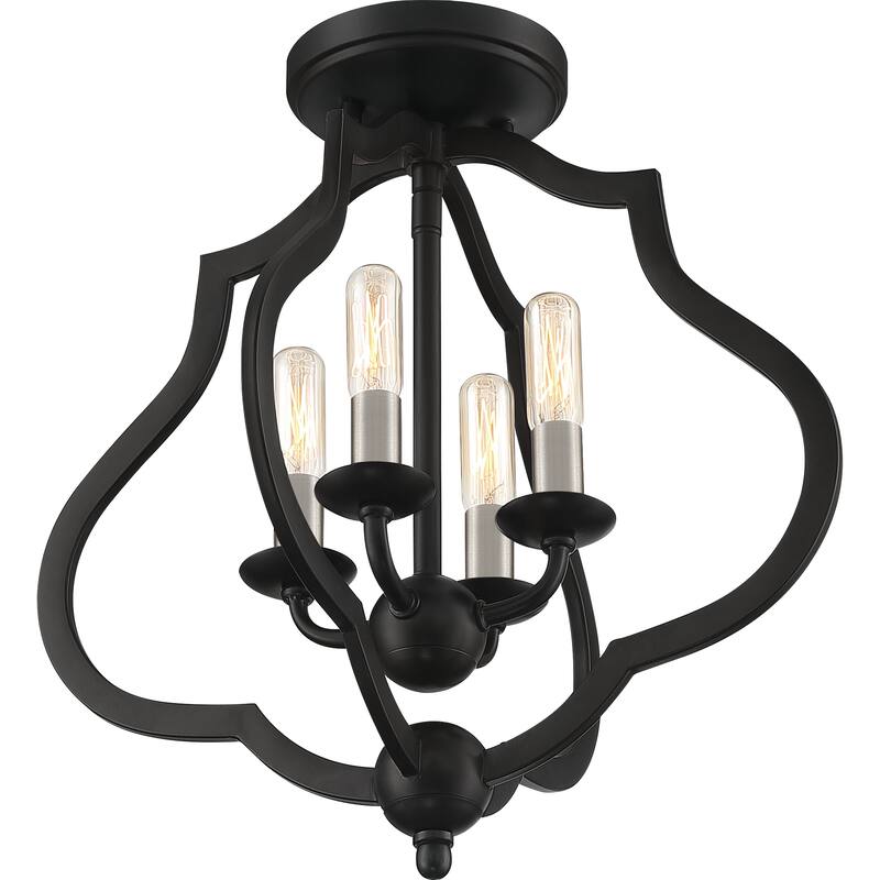The Gray Barn Forde Abbey 4-light Semi-flush Mount