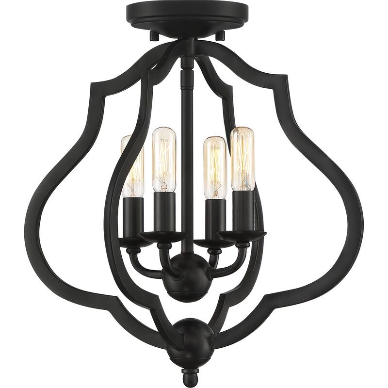 The Gray Barn Forde Abbey 4-light Semi-flush Mount