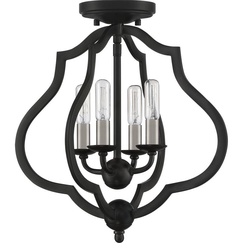 The Gray Barn Forde Abbey 4-light Semi-flush Mount