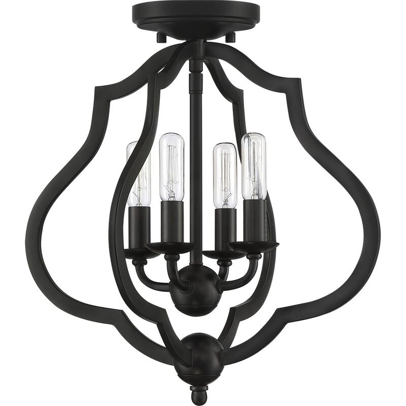 The Gray Barn Forde Abbey 4-light Semi-flush Mount